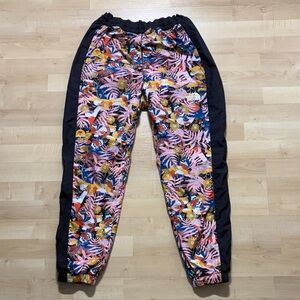 The North Face Floral Print Track Pants with Black Side Panels